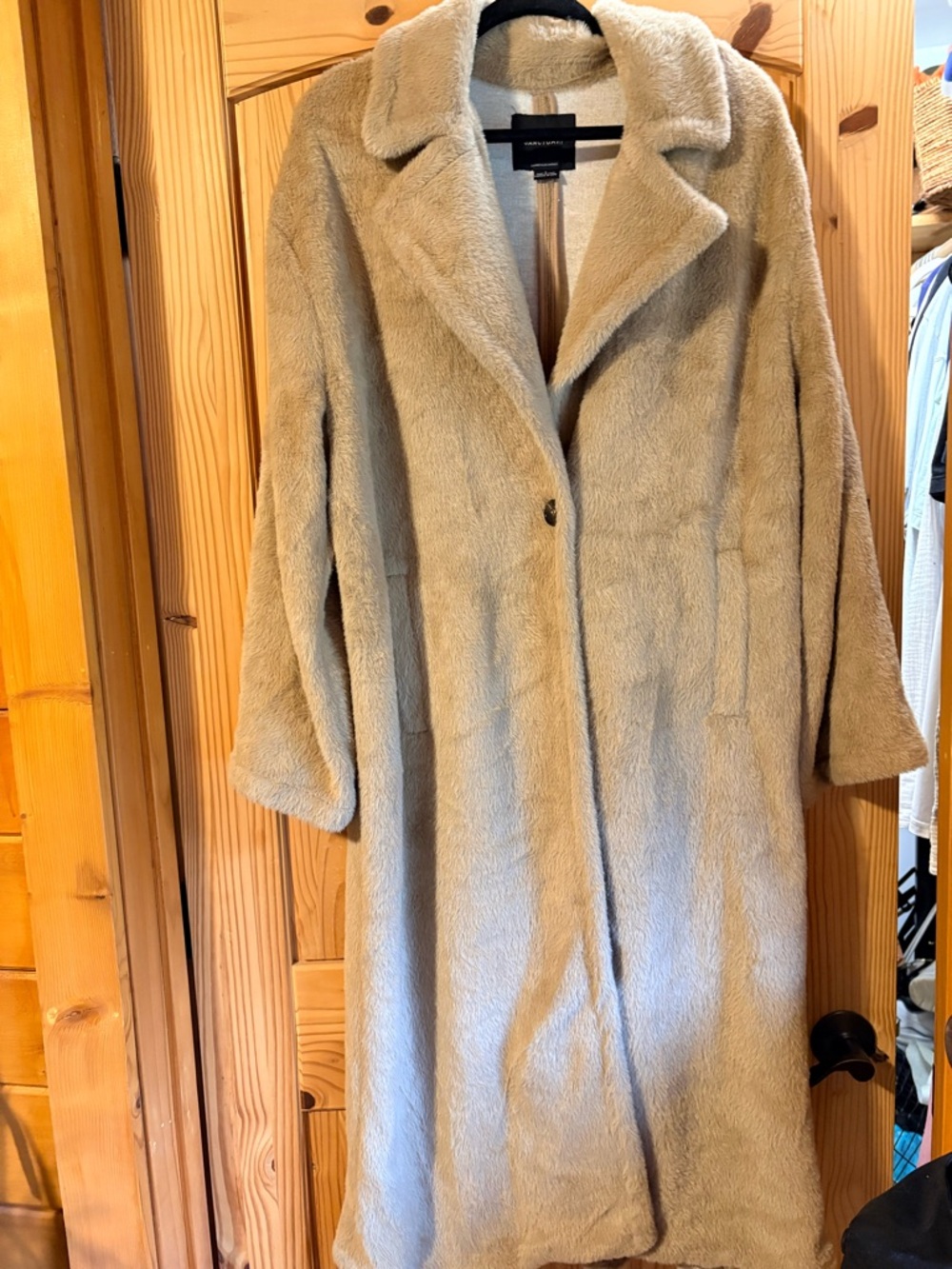Sanctuary Plush Teddy Coat in Taupe